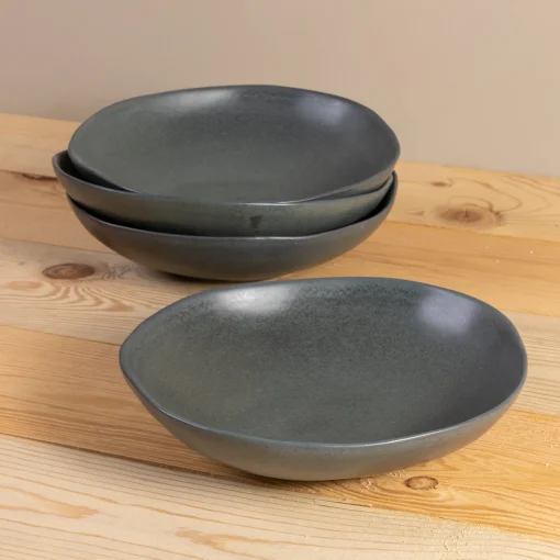 Livia Pasta Bowl, Black, Set of 6^Be Home Best