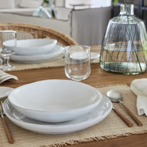 Livia Pasta Bowl, White, Set of 6^Be Home Cheap