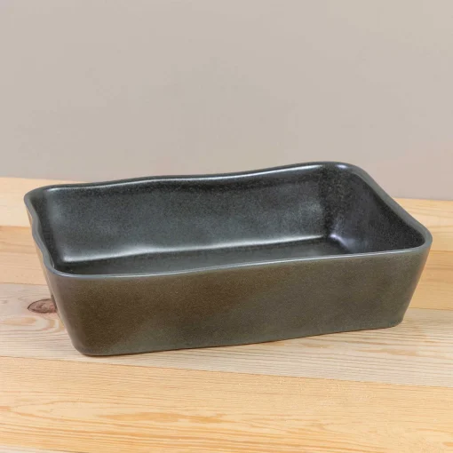 Livia Rectangular Baker, Black