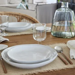 Livia Side Plate, White, Set of 6^Be Home Cheap
