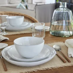 Livia Side Plate, White, Set of 6^Be Home Cheap