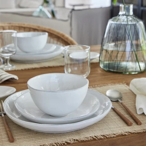 Livia Side Plate, White, Set of 6^Be Home Cheap