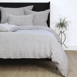 Logan Big Pillow, Charcoal^Be Home Hot