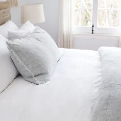 Logan Queen Duvet, Navy^Be Home Cheap