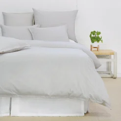 Luke Queen Duvet, Light Blue^Be Home New