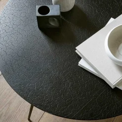 Luna Coffee Table, Black Lava, 20"