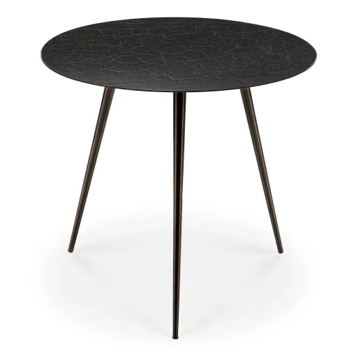 Luna Coffee Table, Black Lava, 20"