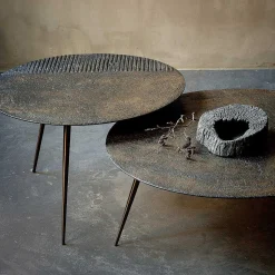 Luna Coffee Table, Whisky Lava, 31.5"