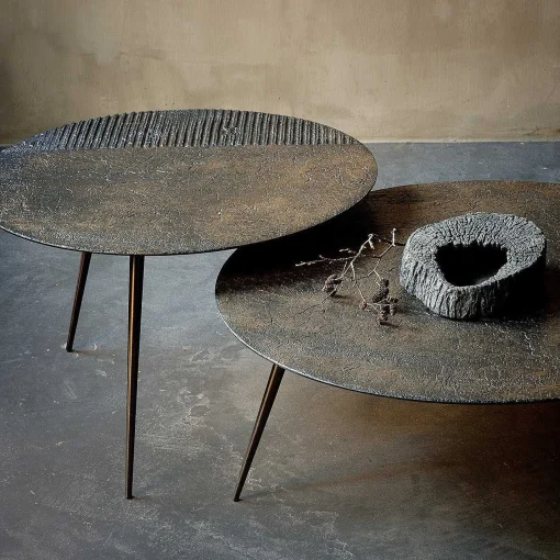Luna Coffee Table, Whisky Lava, 31.5"