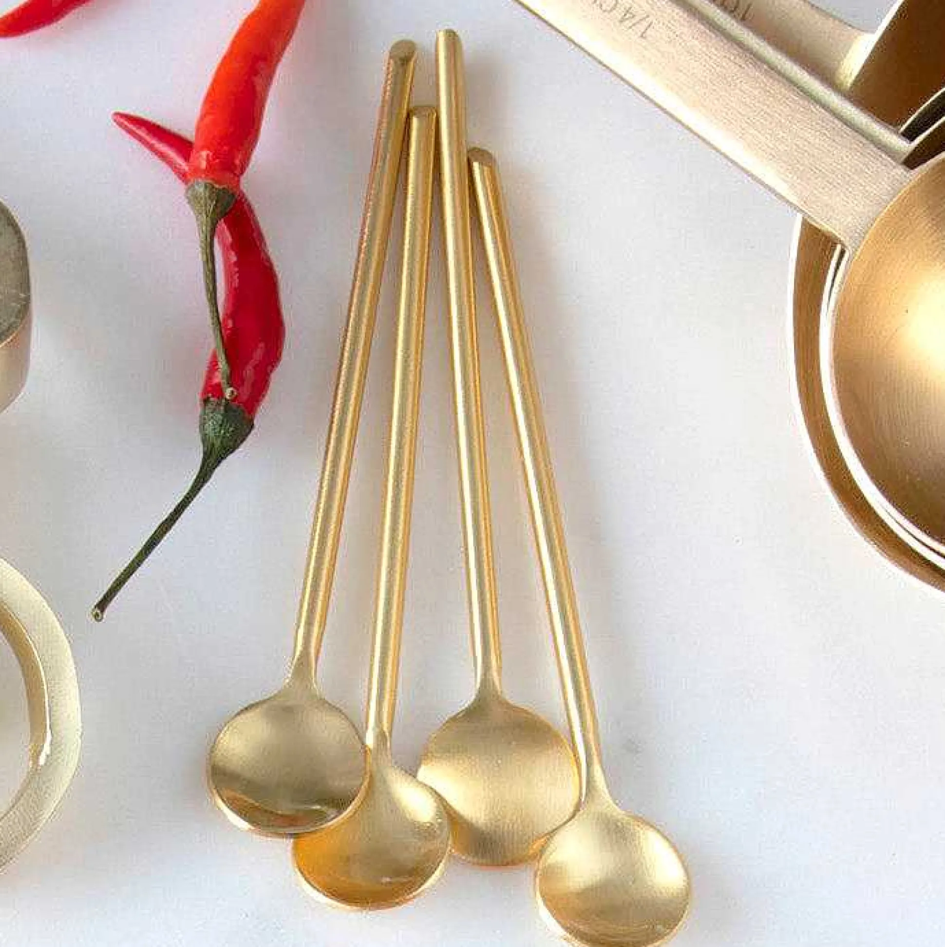 Luxe Thin Spoons, Set of 4