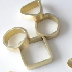 Luxe Triangle Napkin Ring, Set of 8^Be Home Hot