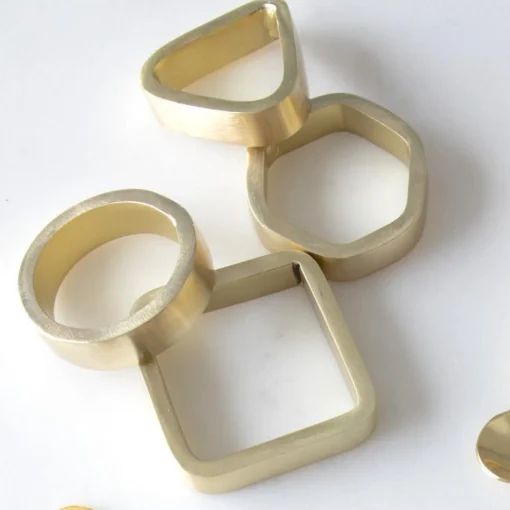 Luxe Triangle Napkin Ring, Set of 8^Be Home Hot