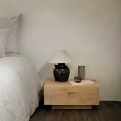 Madra Solid Oak Bedside Table