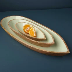 Madras Extra Large Oval Bowl, Mint