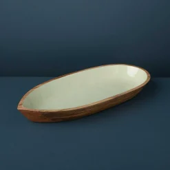 Madras Large Oval Bowl, Mint