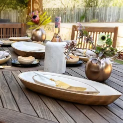Madras Oval Oversized Dish
