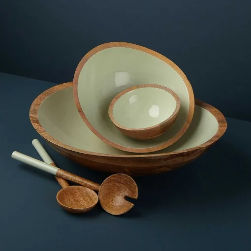 Madras Traditional Serving Set, Mint