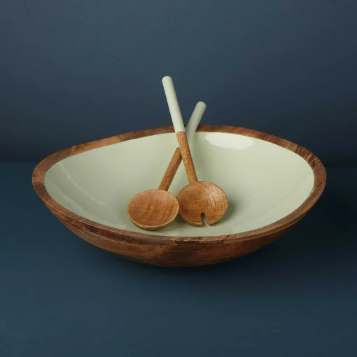 Madras Traditional Serving Set, Mint