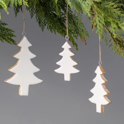 Mango Wood & Enamel Tree Ornament, Medium^Be Home Flash Sale