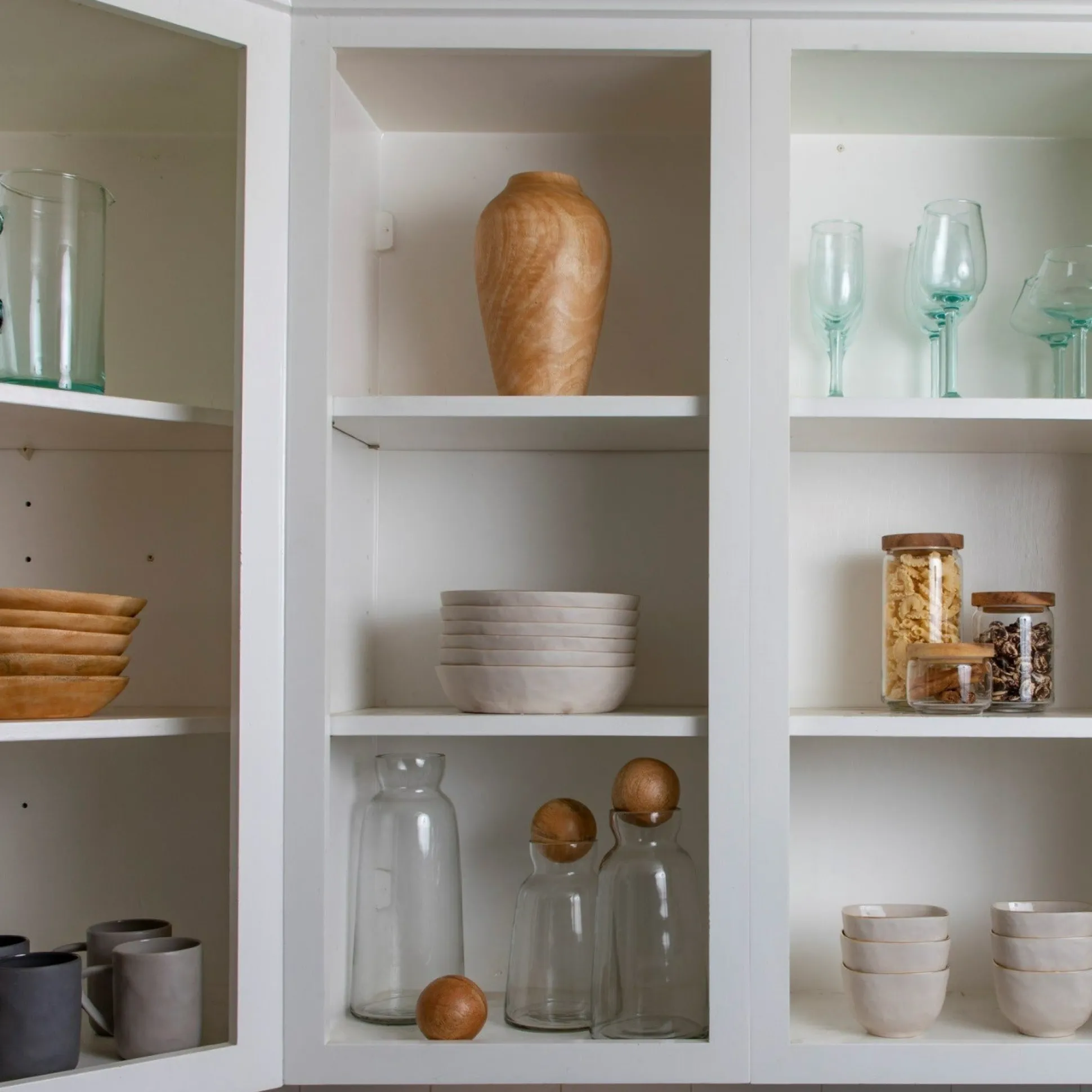 Mango Wood Classic Vase^Be Home Cheap