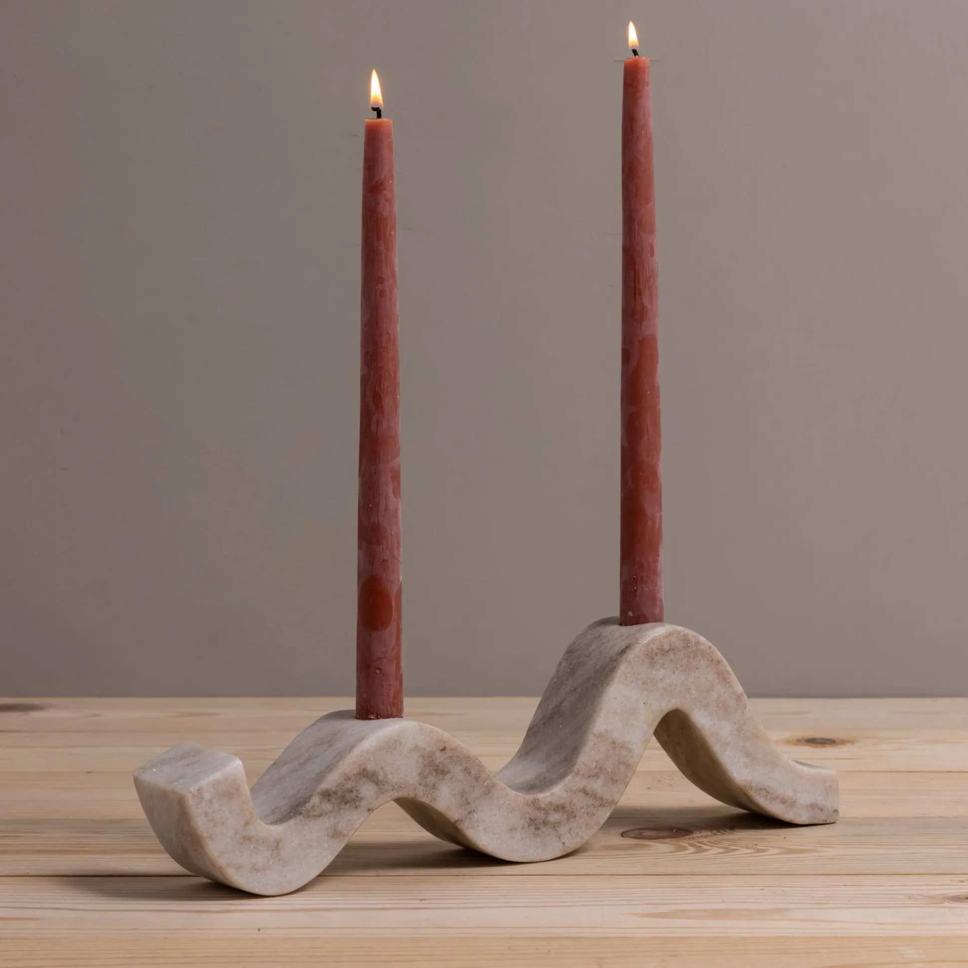 Marble Wave Taper Holder^Be Home Best