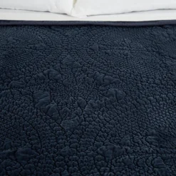 Marseille King Coverlet, Navy^Be Home Cheap