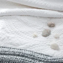 Marseille King Coverlet, White^Be Home Best