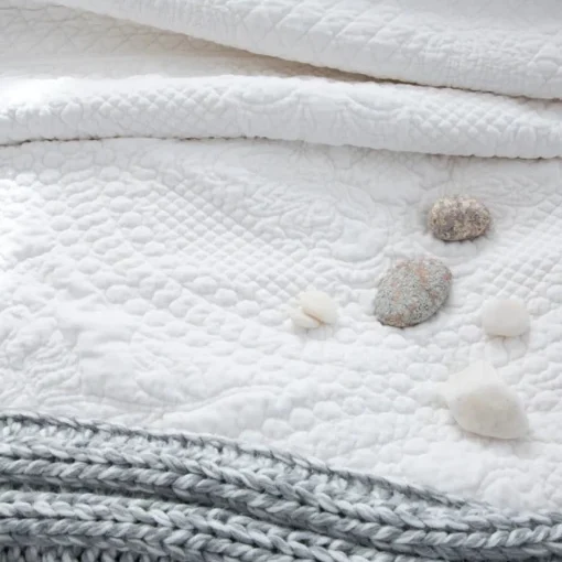 Marseille King Coverlet, White^Be Home Best