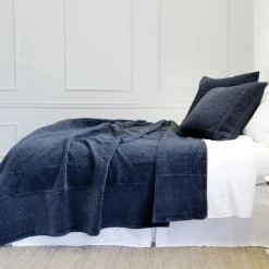 Marseille Large Euro Sham, Navy^Be Home Shop
