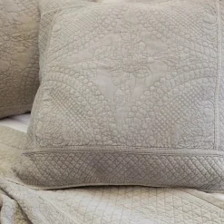Marseille Large Euro Sham, Taupe^Be Home Online