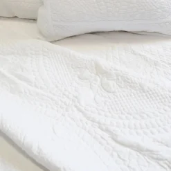 Marseille Queen Coverlet, White^Be Home Hot