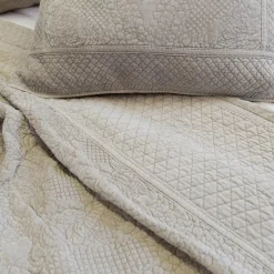 Marseille Queen Coverlet, Taupe^Be Home Best