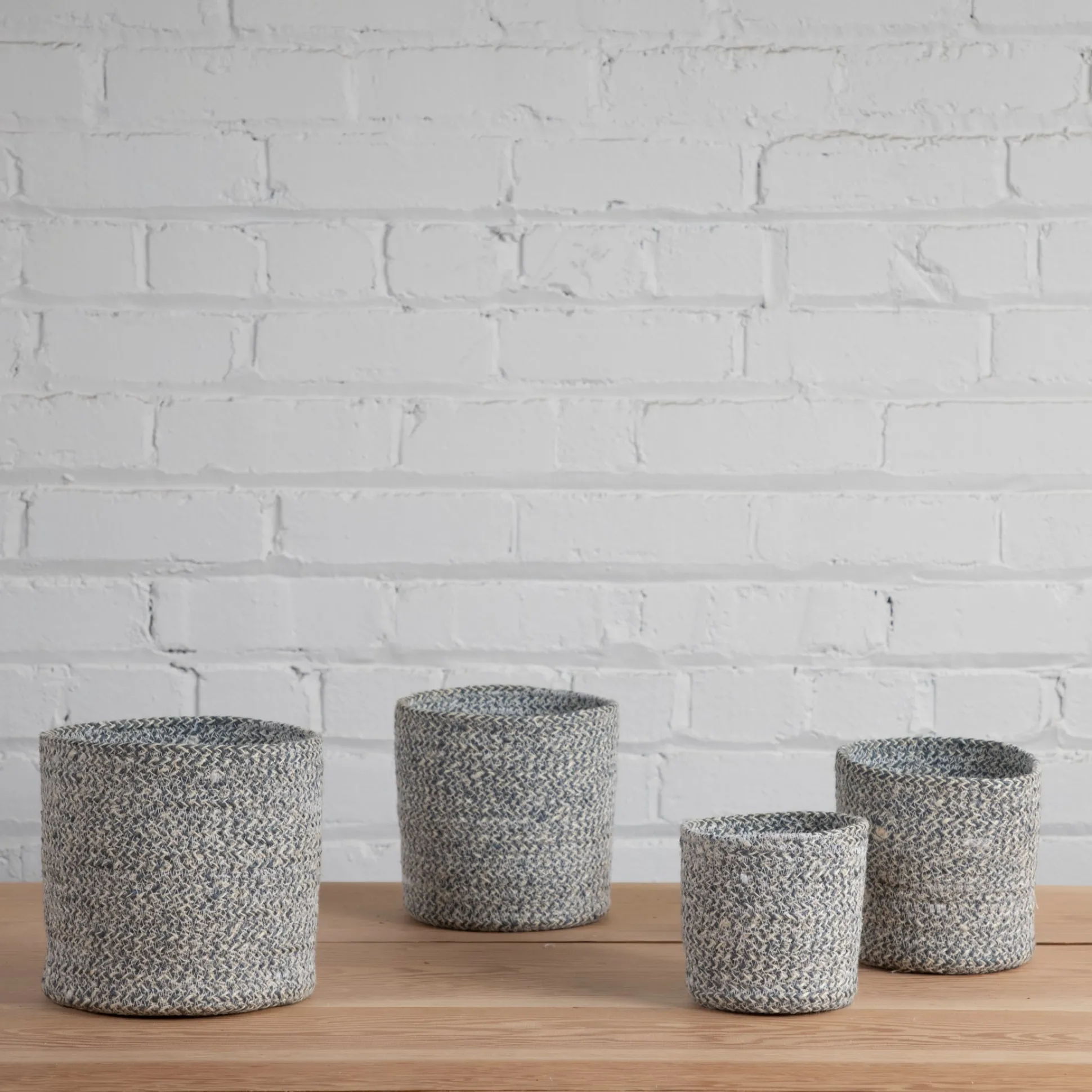 Melia Cachepot Slate, Set of 4^Be Home Outlet