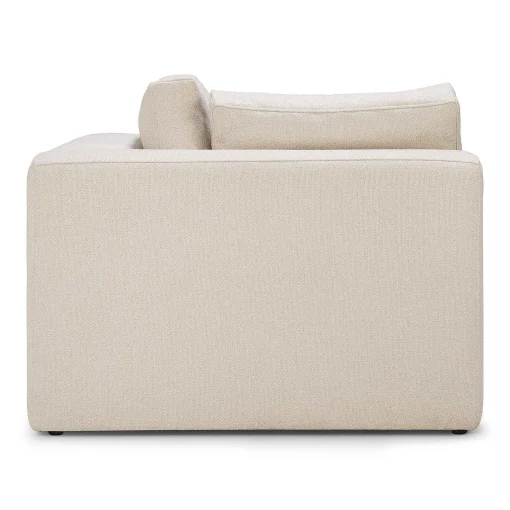 Mellow Corner Eco Fabric Sofa, Off White