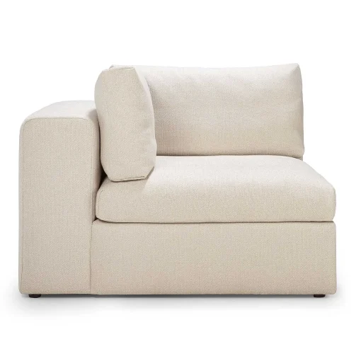 Mellow Corner Eco Fabric Sofa, Off White