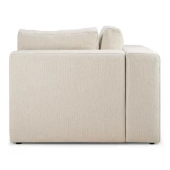 Mellow Corner Eco Fabric Sofa, Off White