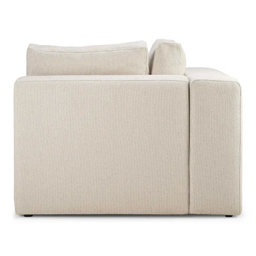 Mellow Corner Eco Fabric Sofa, Off White