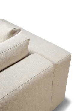 Mellow Corner Eco Fabric Sofa, Off White