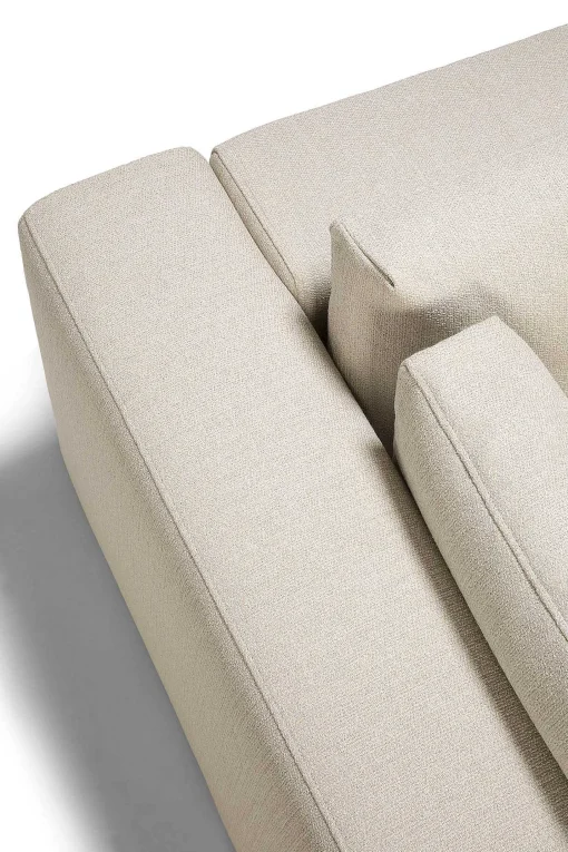 Mellow Corner Eco Fabric Sofa, Off White