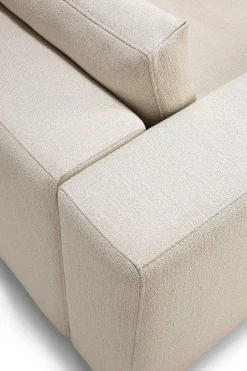 Mellow End Seater With Right Arm Eco Fabric Sofa, Off White