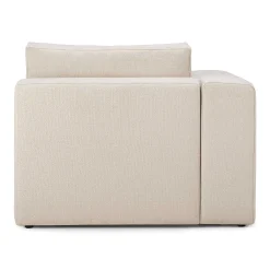 Mellow End Seater With Right Arm Eco Fabric Sofa, Off White