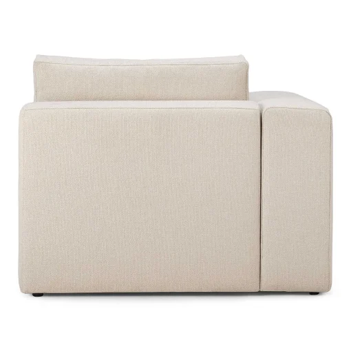 Mellow End Seater With Right Arm Eco Fabric Sofa, Off White
