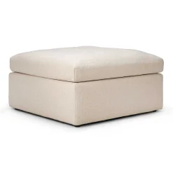 Mellow Footstool Eco Fabric Sofa, Off White