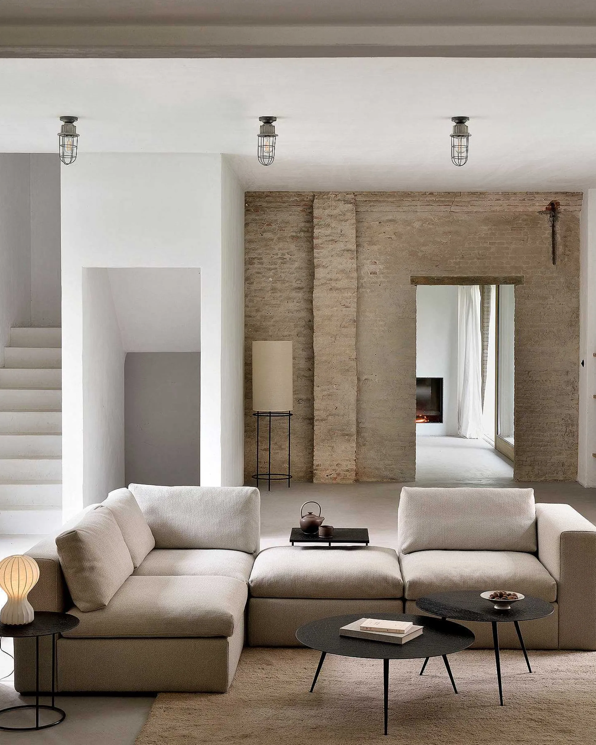 Mellow Footstool Eco Fabric Sofa, Off White