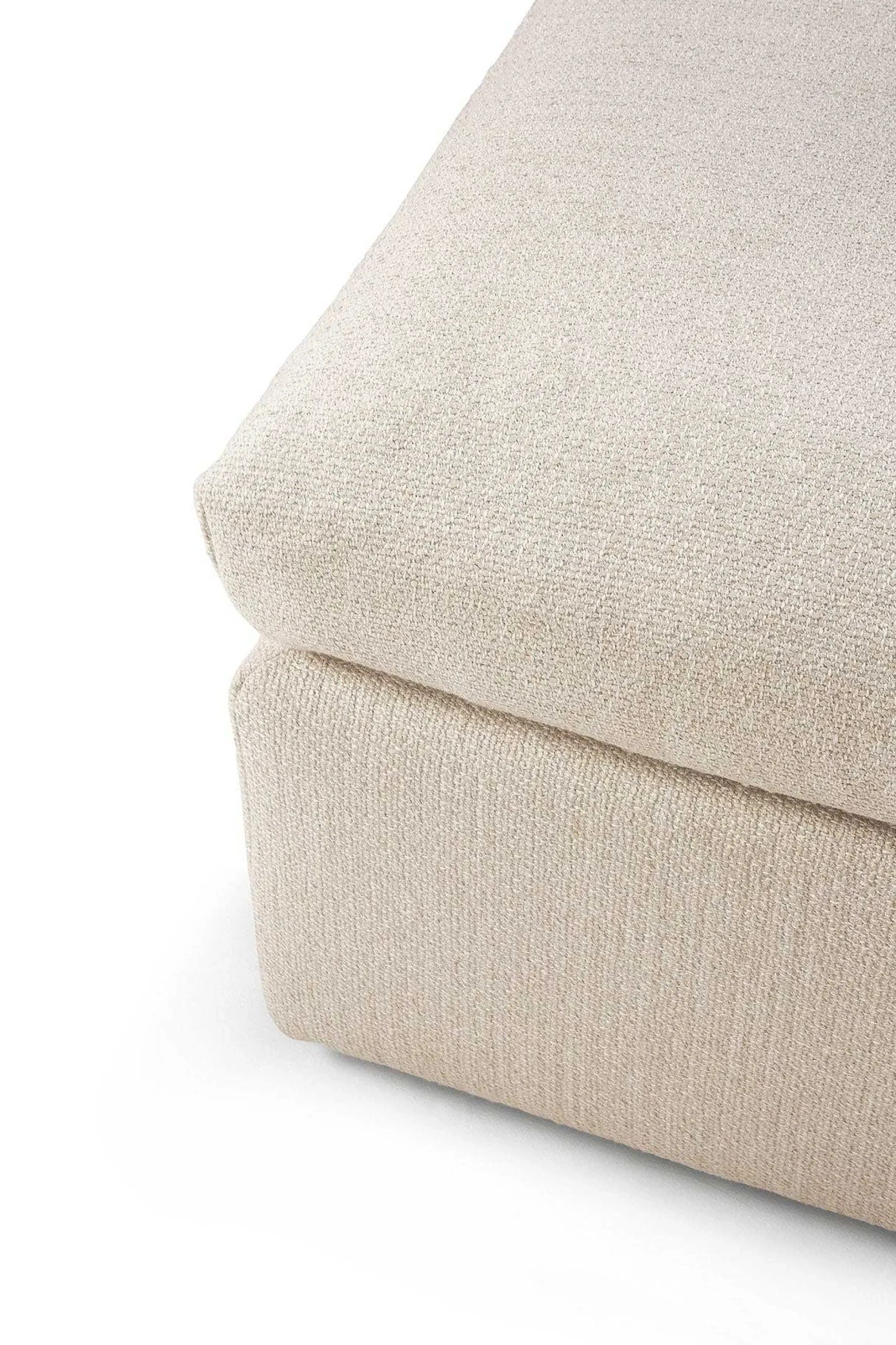 Mellow Footstool Eco Fabric Sofa, Off White