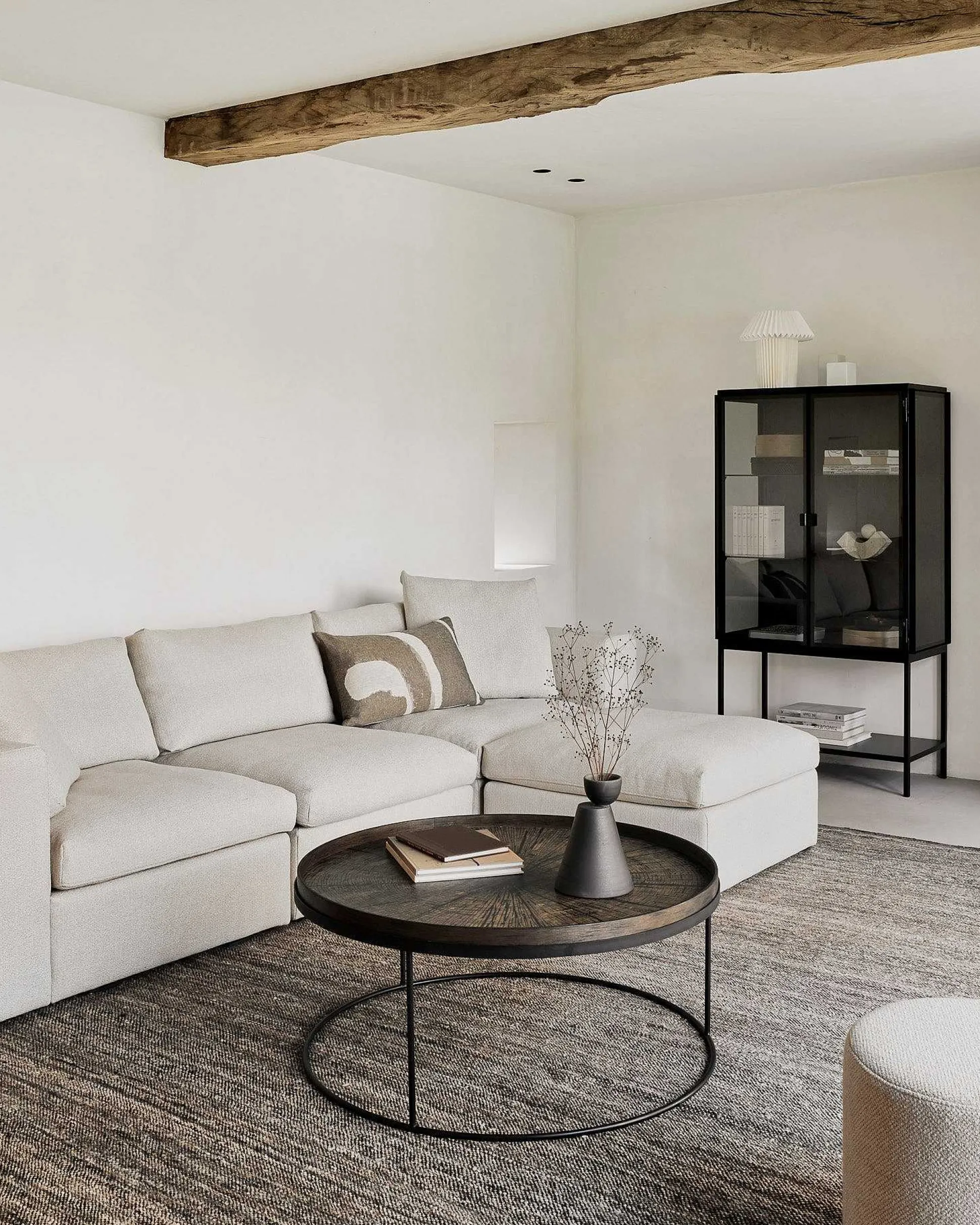 Mellow Footstool Eco Fabric Sofa, Off White