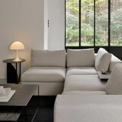 Mellow Single Seater Eco Fabric Sofa, Off White