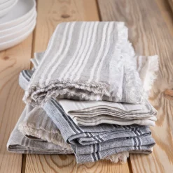 Mendocino Napkins, Light Grey, Set of 4^Be Home Sale