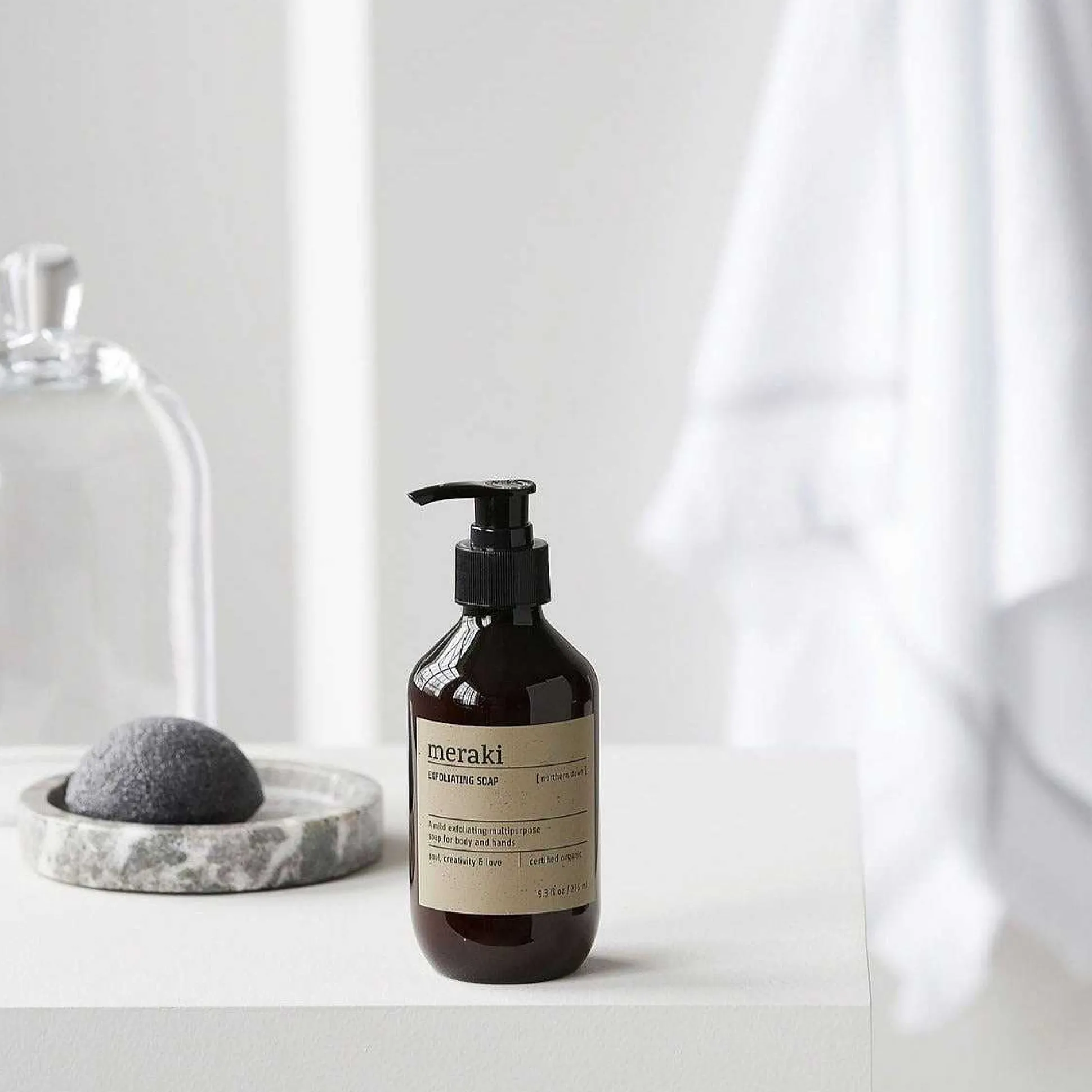 Meraki Exfoliating Body and Hand Soap, Northern dawn