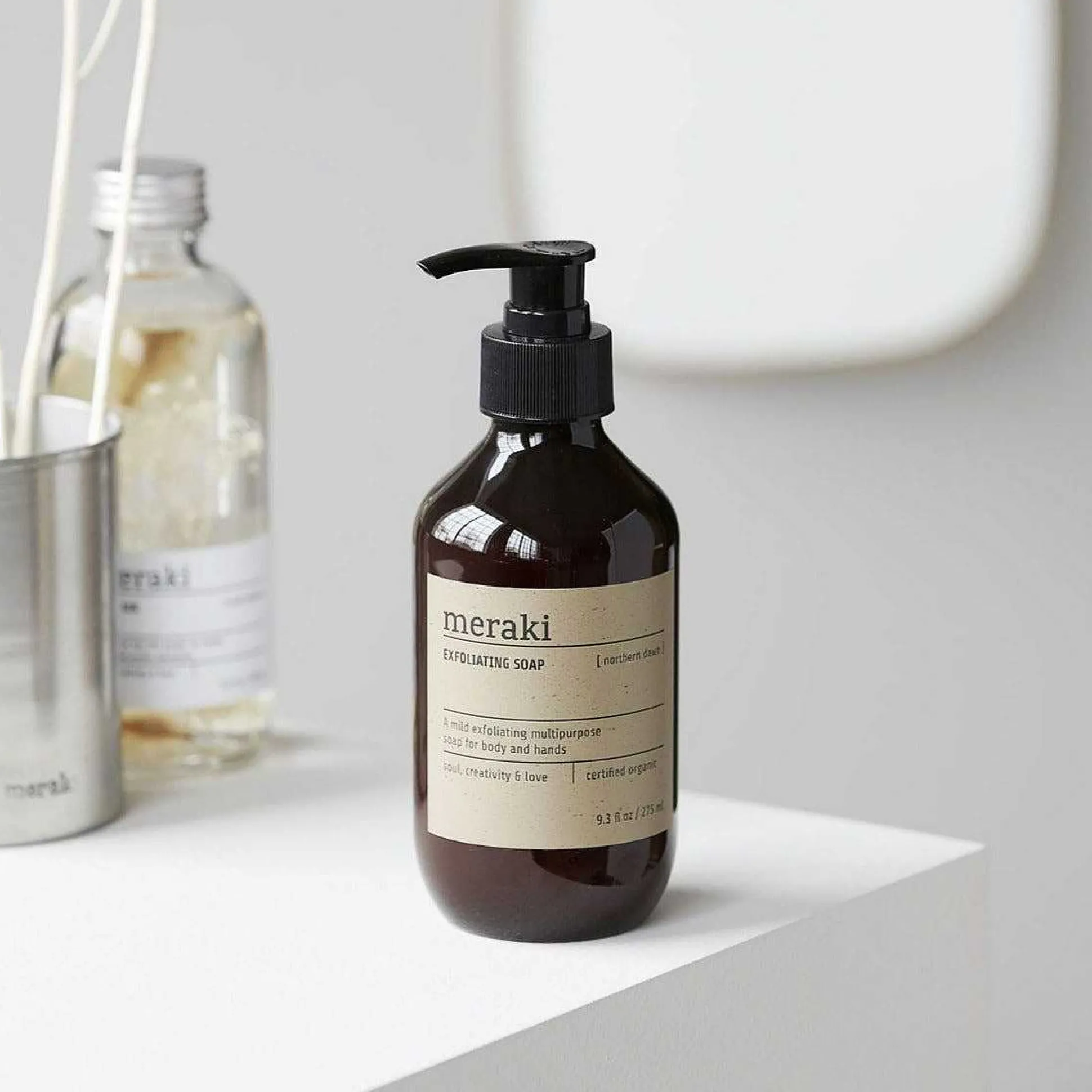 Meraki Exfoliating Body and Hand Soap, Northern dawn